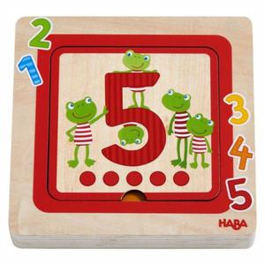 Puzzle en Bois 3D Amis des chiffres HABA - Puzzles bois 1er Age