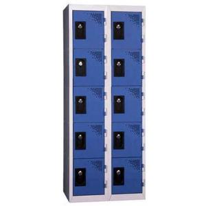 Vestiaire multicases - 5 cases 400 mm par colonne - 2 colonnes