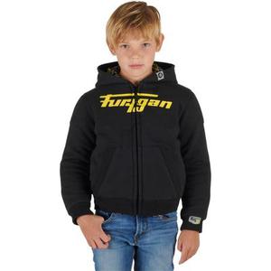 Furygan Luxio Evo Sweat à capuche Zip pour enfants, noir-jaune, taille 6 ans pour Des gamins