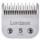 Lame N°5 LORDSON, 6,3 mm, à dents espacées, tête de coupe TCL5 pour tondeuse chien pro LORDSON, ANDIS, MOSER MAX 45, OSTER