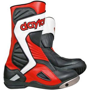 Daytona Evo Voltex GTX Gore-Tex Bottes de moto imperméables, noir-blanc-rouge, taille 47