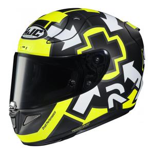 Casque intأ gral HJC RPHA 11 Iannone Replica 1 MC4HSF noir/jaune fluo/