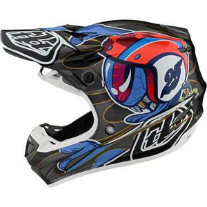Troy Lee Designs SE4 Eyeball MIPS Carbon Casque de motocross, multicolore, taille S