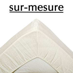 Drap housse percale coton bio sur-mesure