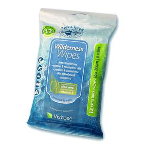 Pack de 12 Lingettes Wilderness Wipes 16 x 20 cm