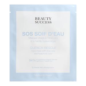 Beauty Success Masque Monodose SOS Soif d'Eau Masque Tissu Visage Sachet 20ml