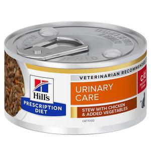24x82g Hill's c/d Urinary Stress Mijoté, poulet - Prescription Diet - Pâtée pour Chat