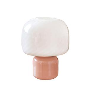 LOULOU-Lampe à poser LED Verre teinté/Verre opale Edition Limitée H30cm Rose
