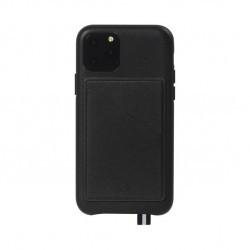 Artefakt - Coque Cuir Avec Porte-Carte Magnétique - Couleur : Noir - Modèle : iPhone 11 Pro