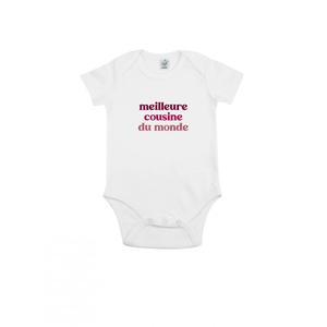 Body - Meilleure Cousine Du Monde - Blanc - Taille 3/6 mois
