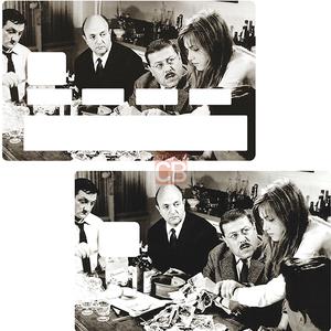 Sticker pour carte bancaire, Tribute to les Tontons Flingueurs