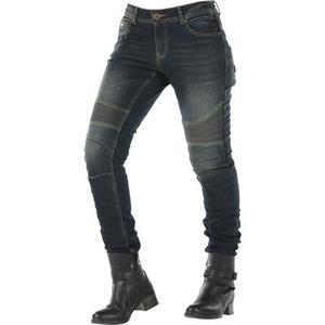 Overlap Imola Jeans de moto de dames, gris, taille 34 pour Femmes