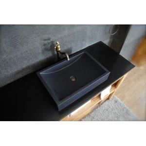 Vasque en pierre granit noir vA ritable luxe TORRENCE SHADOW