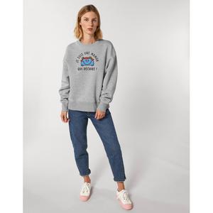 Sweat Femme - Je Suis Une Maman Qui Dechire - Gris Chine - Taille XS