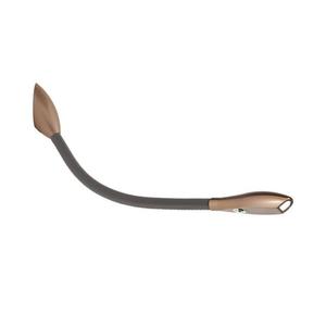 ZONDA-Applique/liseuse LED flexible Aluminium/Cuir L53cm Marron