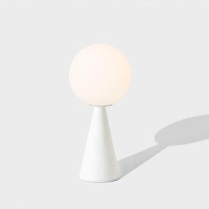 BILIA MINI-Lampe à poser Verre/Métal H26cm Blanc