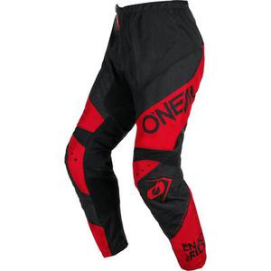 Oneal Element Racewear Pantalons de motocross, noir-rouge, taille 40