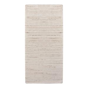 MALAG - Tapis de couloir Laine et Coton Touffeté à la Main 80x180 cm Beige
