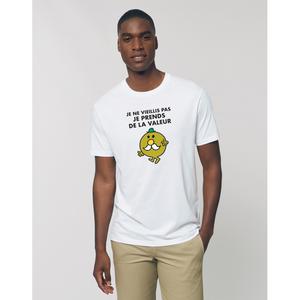 T-shirt Homme - Je Ne Vieillis Pas Je Prends De La Valeur - Blanc - Taille L