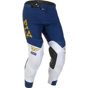 Fly Racing Evolution Pantalon de motocross, blanc-bleu, taille 36