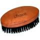 Brosse à barbe poil de sanglier, brosse barbe ovale à lissoir de 7 rangs, en bois de poirier LORDSON