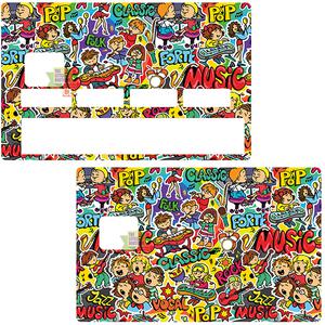 Stickers pour carte bancaire, MUSIC