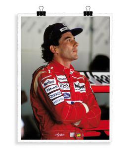 Image Republic - Affiche Ayrton Senna Suzuka 1993 56 x 76 cm - Blanc