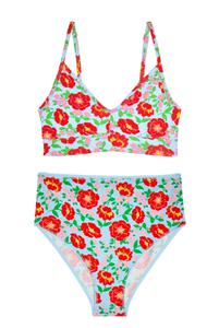 1 BRASSIERE + 1 TAILLE HAUTE - Rosa Bleu Ciel
