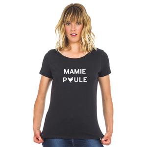 T-shirt Femme - Mamy Poule 2 Waf - Noir - Taille S
