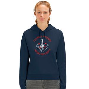 Sweat À Capuche Femme - Les Vraies Princesses Portent Des Baskets - Navy - Taille XS