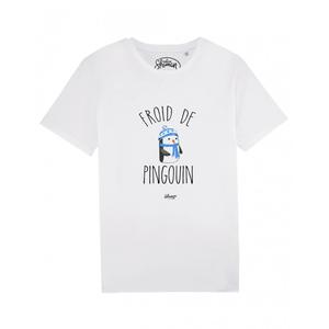 T-shirt Homme - Froid De Pingouin - Blanc - Taille M