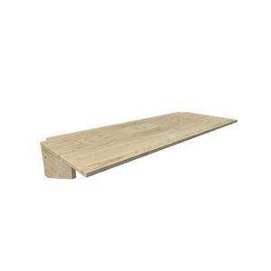 Bureau tablette 160cm en bois pour lit mezzanine - Brut (sans vernis)