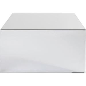 Table basse carrée en verre miroir 70x70