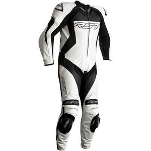 RST Tractech EVO 4 One Piece Motorcycle Leather Suit Costume en cuir de moto one piece, noir-blanc, taille XL