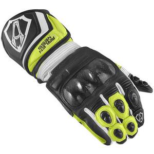 Arlen Ness Monza 2.0 Gants de moto, noir-blanc-jaune, taille 3XL