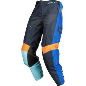 Scott 350 Race Evo 2023 Pantalon de motocross, bleu-orange, taille 28