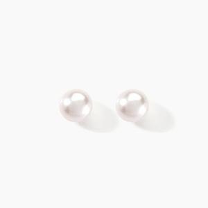 Boucles D'oreilles Puces Kesya Or Jaune Perle De Culture
