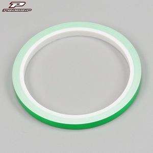 Sticker liseret de jantes Progrip vert fluorescent avec applicateur 7 mm