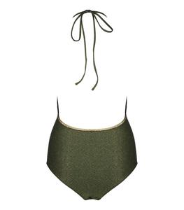 La Nouvelle - Femme - 1 - Maillot de bain une pièce Gilda Kaki - Vert