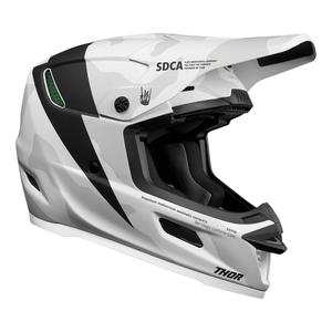 Casque cross Thor Reflex Cast ece only blanc/noir- 2XL