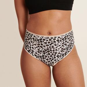 Culotte Taille Haute Coton BIO - Léopard Classique