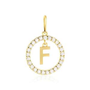 Pendentif Gabe Or Jaune Oxyde De Zirconium