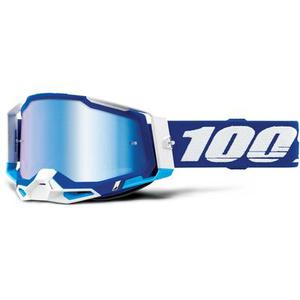 100% Racecraft II Lunettes de motocross, blanc-bleu