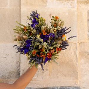 Bouquet Collioure - Lavande, blé, fleurs séchées - Le Jardin des Fleurs