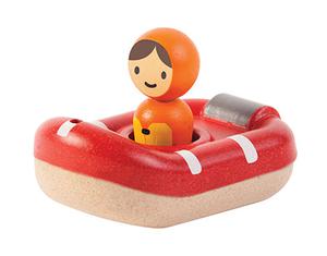 PLAN TOYS Mon Bateau de Sauvetage de Bain en Planwood - Dès 12 Mois