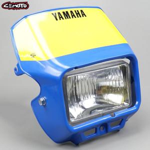 Plaque phare Cemoto type Yamaha XT bleue