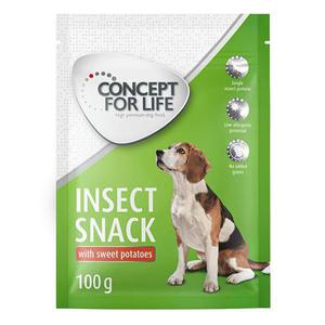 3x100g Friandises Insect Snack patates douces Concept for Life - Friandises pour chien