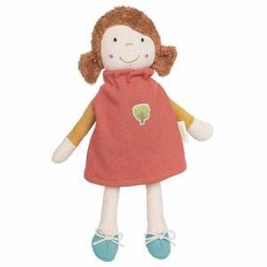 Poupée de Chiffon en robe orange 29 cm coton bio Sigikid - Poupée bio