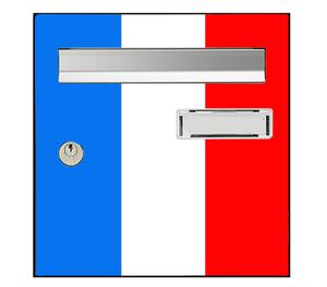 Sticker pour boîte aux lettres, La France