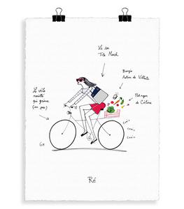 Image Republic - Affiche Eric Giriat 07 RE 56 x 76 cm - Blanc